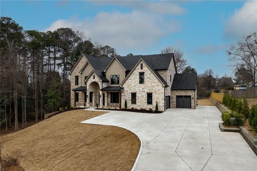 Front exterior of a new home in , Bethlehem, GA, highlighting curb appeal (Image 2). Front exterior of a new home in , Bethlehem, GA, highlighting curb appeal (Image 2).
