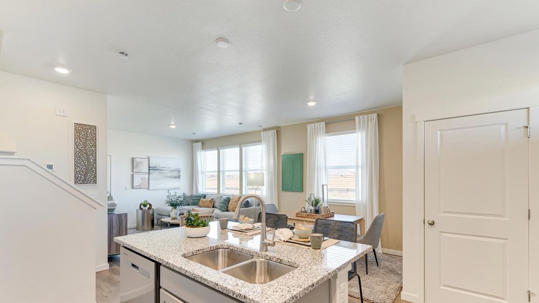 Furnished interior view inside a new home in Revere at Johnstown, Johnstown (Image 7). Furnished interior view inside a new home in Revere at Johnstown, Johnstown (Image 7).