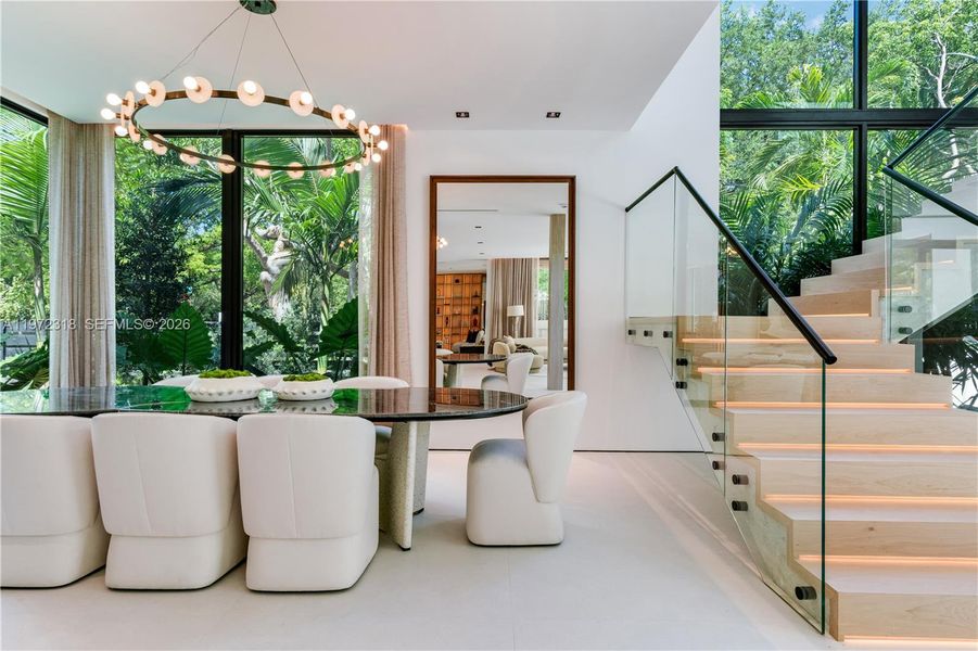 Furnished interior view inside a new home in , Miami (Image 14).