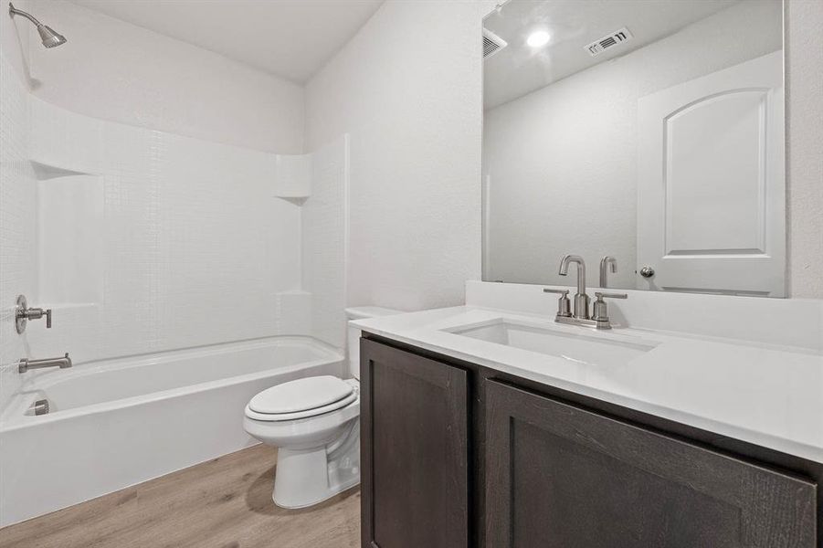 Furnished interior view inside a new home in Retreat at Fossil Creek, Fort Worth (Image 3).