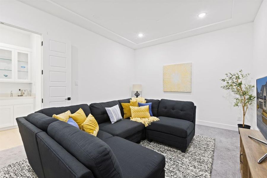 Furnished interior view inside a new home in , Prosper (Image 15).