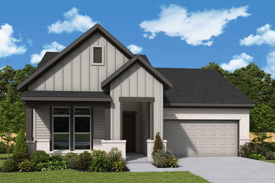 Representative exterior photo of a completed home built from the The Cherry Blossom by David Weekley Homes in Legacy, League City, TX (Image 21). Representative exterior photo of a completed home built from the The Cherry Blossom by David Weekley Homes in Legacy, League City, TX (Image 21).