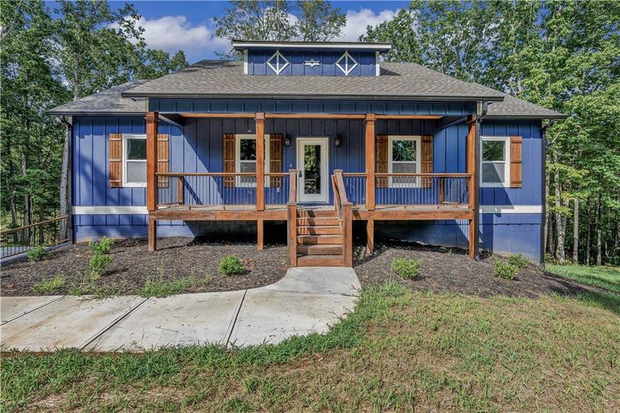 Front exterior of a new home in , Ellijay, GA, highlighting curb appeal (Image 2).