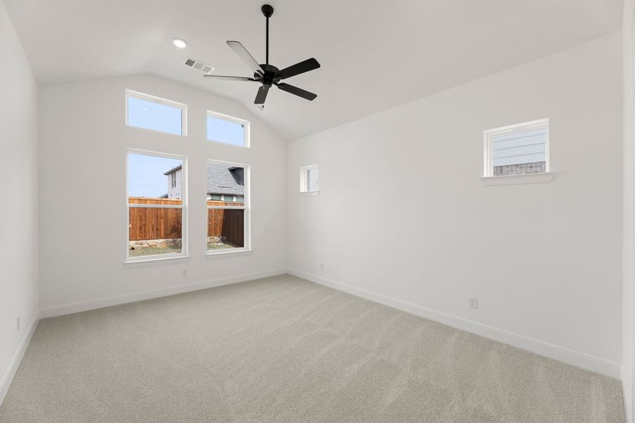 Spacious, unfurnished interior of a new home in Lily Creek at Sutton Fields, Aubrey (Image 26). Spacious, unfurnished interior of a new home in Lily Creek at Sutton Fields, Aubrey (Image 26).