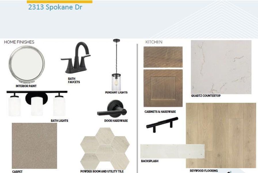 Sample of building materials used in homes in Cedar Brook, Leander (Image 3). Sample of building materials used in homes in Cedar Brook, Leander (Image 3).