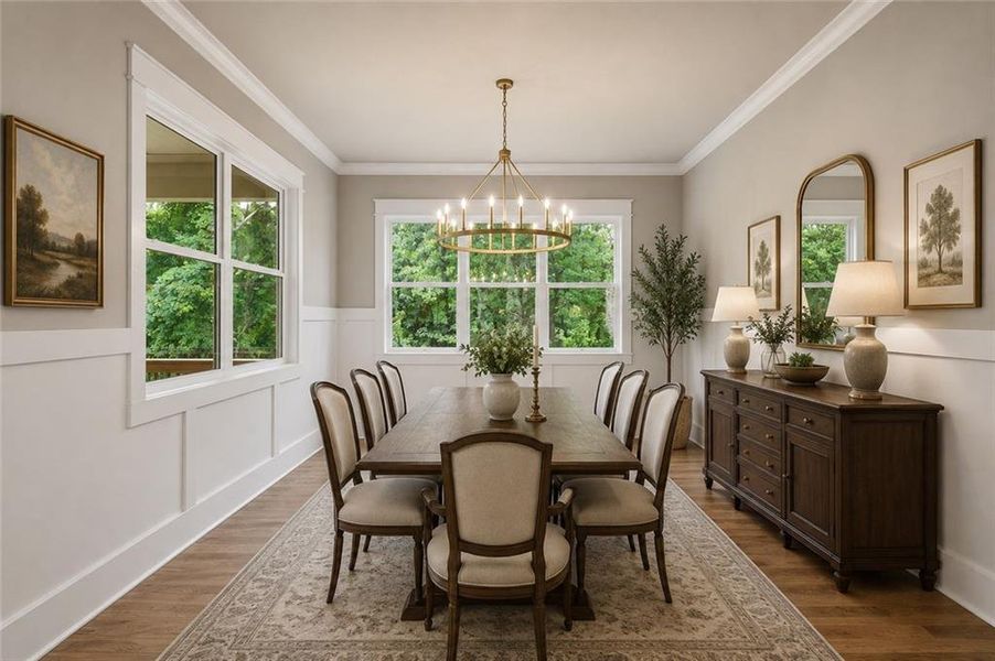 Furnished interior view inside a new home in , Jefferson (Image 45).