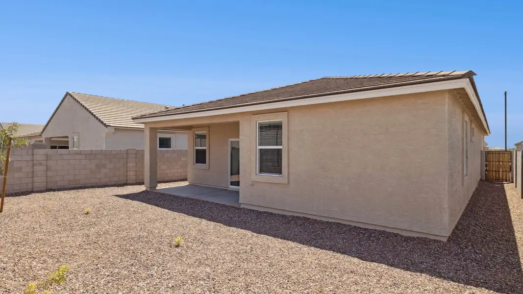 Exterior details and patio area of a home in Rio Rancho Estates, Wittmann (Image 2).