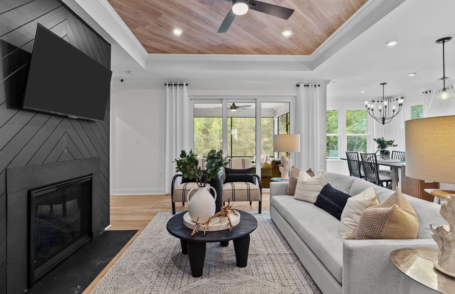 Furnished interior view inside a new home in Del Webb Wilmington at Mallory Creek, Leland (Image 23).