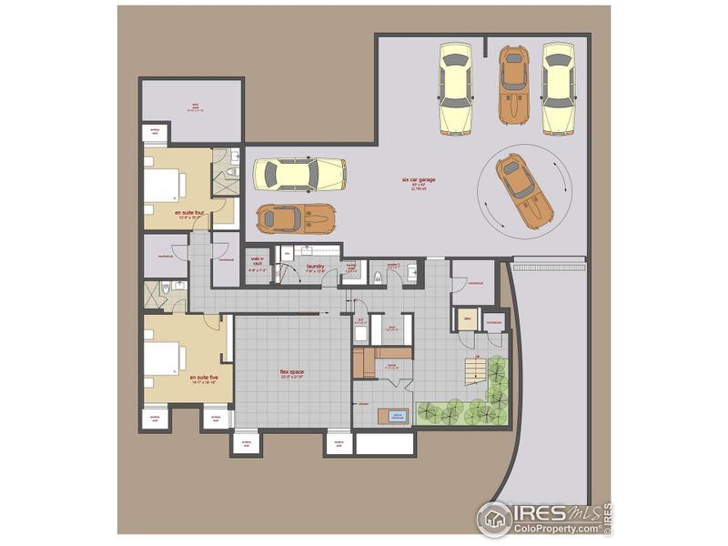 2D floor plan layout of this home in , Boulder, CO (Image 13).