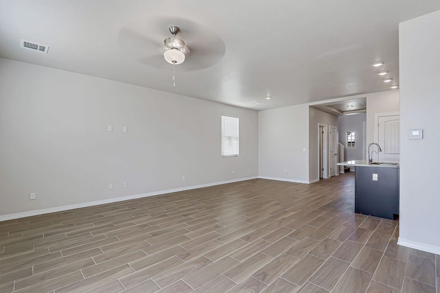 Representative unfurnished interior of a home built from the Sinatra by View Homes in Desert Springs | Enchanted Series, El Paso (Image 41).