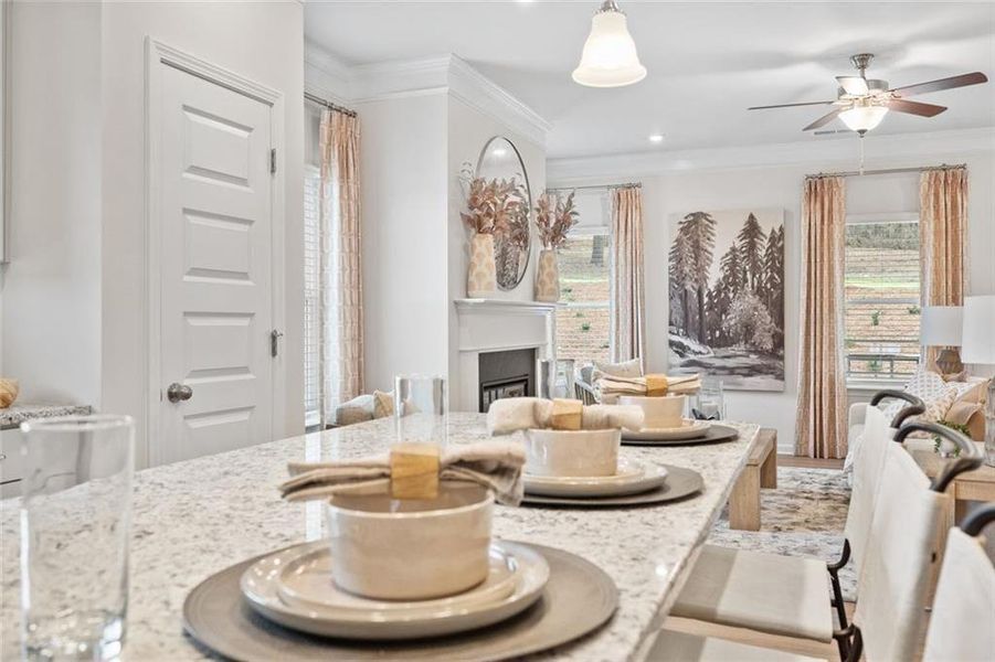 Furnished interior view inside a new home in Summerfield Place, Carrollton (Image 23).