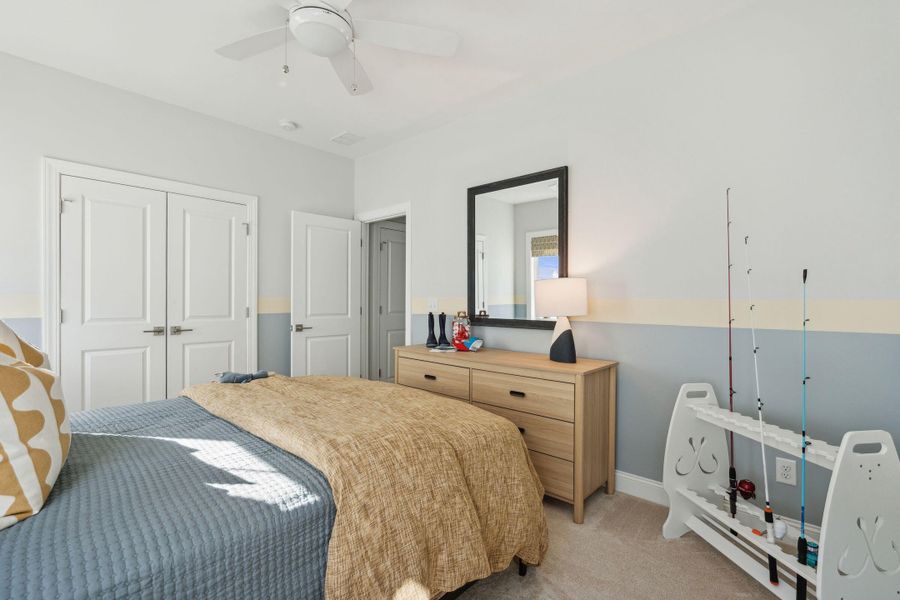 Furnished interior view inside a new home in Tidewater at Lakes of Cane Bay, Summerville (Image 17).