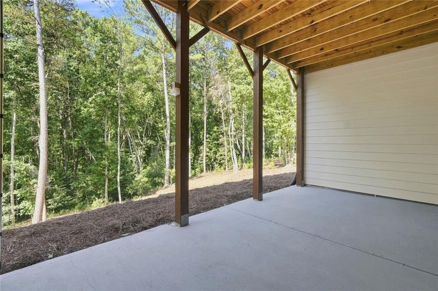 Exterior details and patio area of a home in , Ellijay (Image 4).