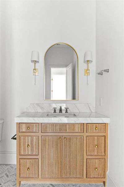 Furnished interior view inside a new home in , Dallas (Image 30).