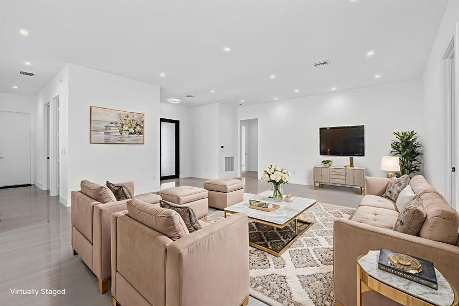 Furnished interior view inside a new home in , Palm Springs (Image 14).