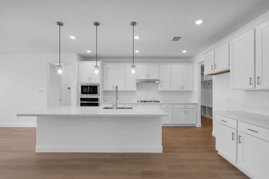 Furnished interior view inside a new home in South Oak 60s, Lakewood Village (Image 6).