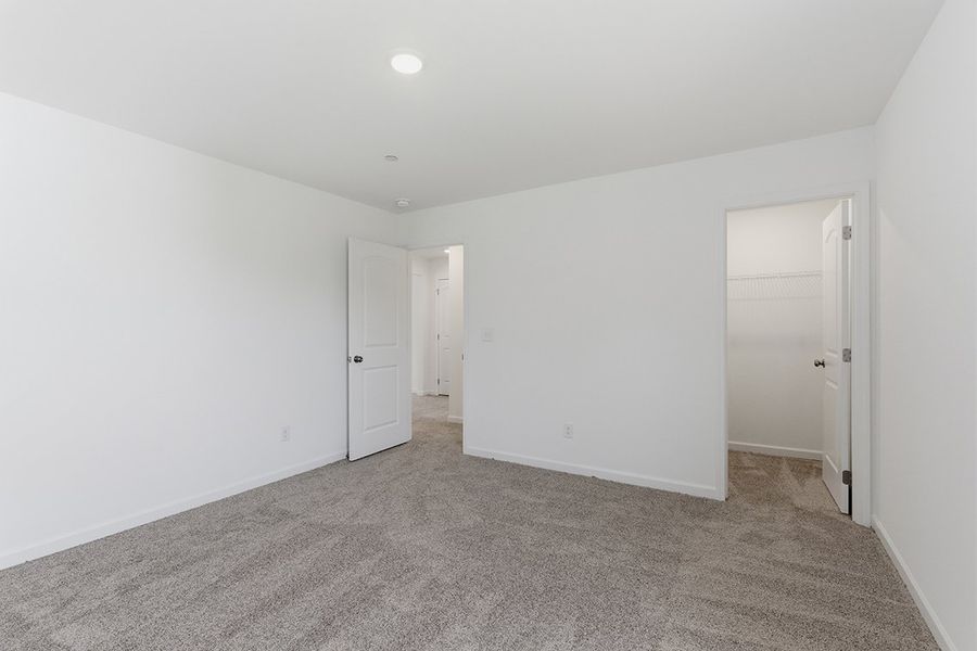 A room with white walls. A room with white walls.