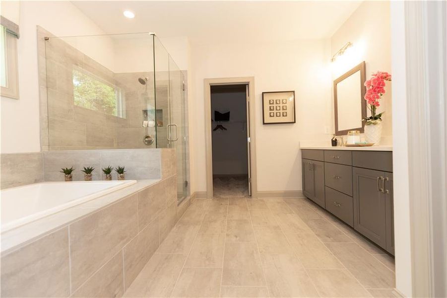 Furnished interior view inside a new home in Waterhaven Single Family, Cumming (Image 25).
