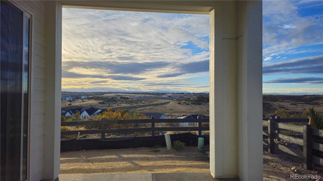 Exterior details and patio area of a home in Retreat at The Canyons, Castle Pines (Image 3).