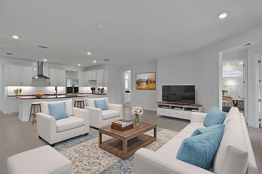 Furnished interior view inside a new home in Angeline, Land O' Lakes (Image 8).