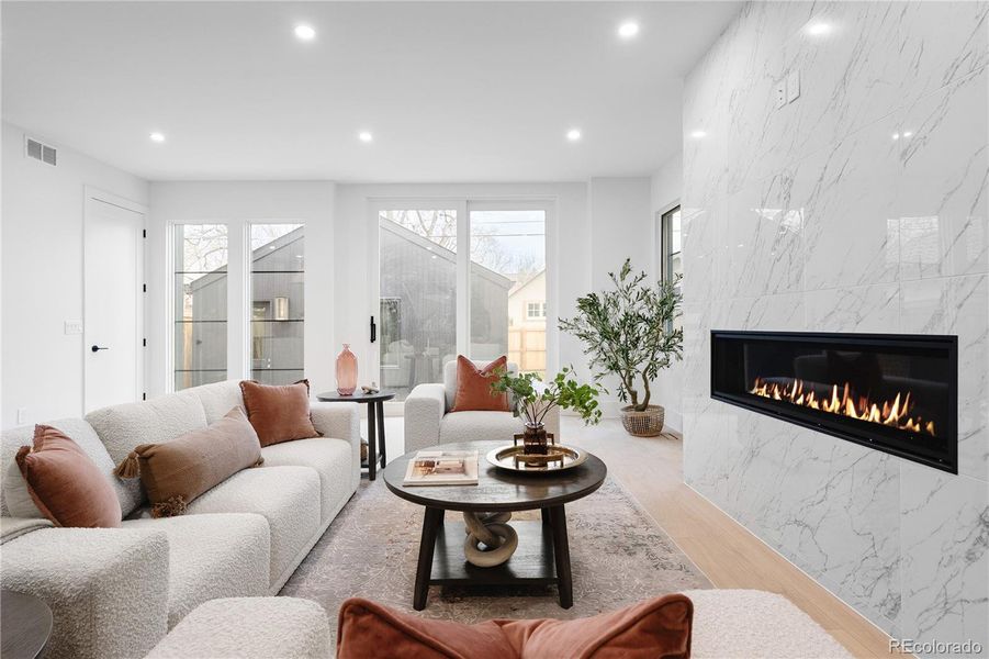 Furnished interior view inside a new home in , Denver (Image 10). Furnished interior view inside a new home in , Denver (Image 10).