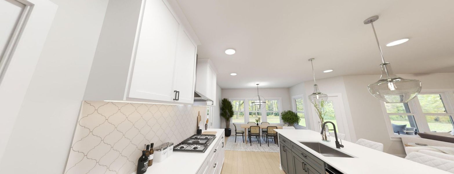 Representative furnished interior of a home built from the The Garner by New Home Inc. in Gardner Farms, Willow Spring (Image 14). Representative furnished interior of a home built from the The Garner by New Home Inc. in Gardner Farms, Willow Spring (Image 14).