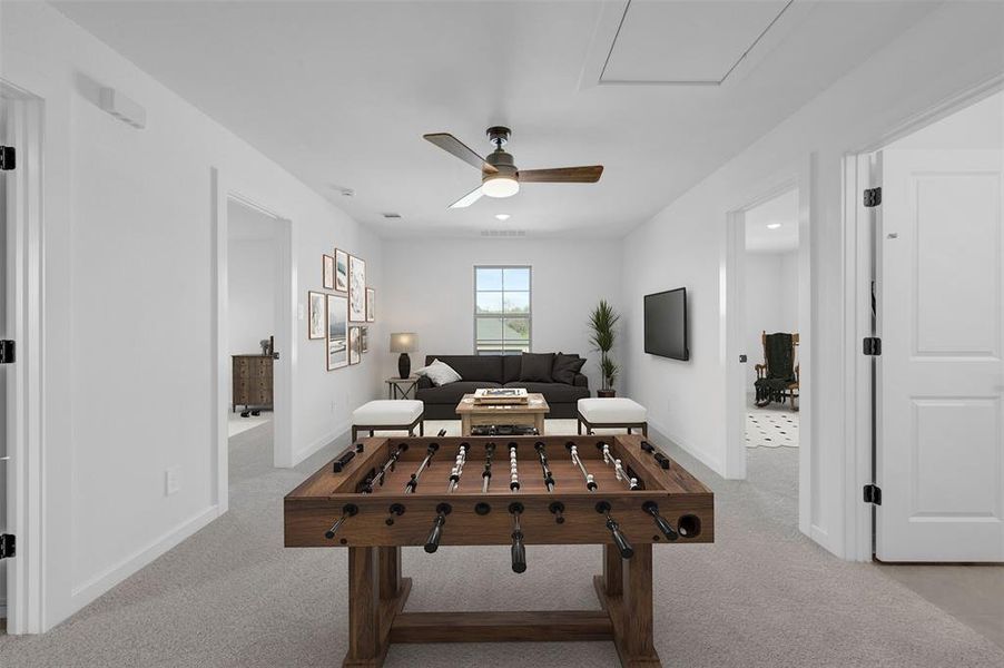 Furnished interior view inside a new home in Aspire at Reunion, Newark (Image 16).