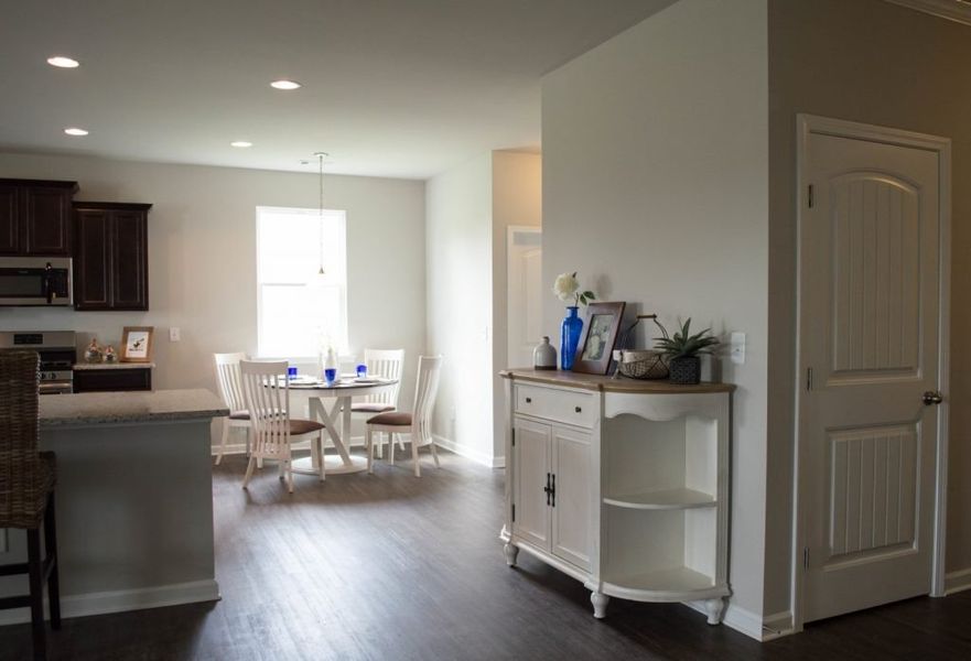 Representative furnished interior of a home built from the Poplar by Piedmont Residential in The Reserve at Willow Oaks, Canton (Image 8).