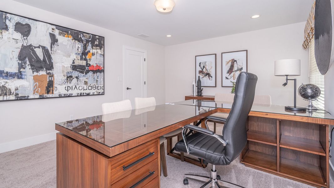 Representative furnished interior of a home built from the The Keswick  Townhome (End Viewout) by Norfolk Homes in Bristol Ridge Townhomes, Ann Arbor (Image 30).
