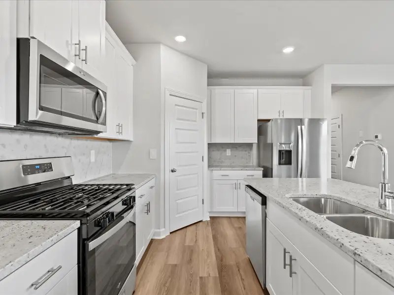 Furnished interior view inside a new home in Village at White Pine, Pendleton (Image 4).