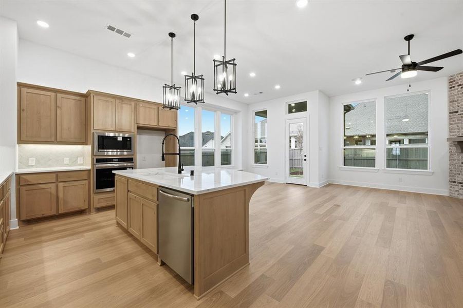 Furnished interior view inside a new home in Pecan Square: 50ft. lots, Northlake (Image 7).