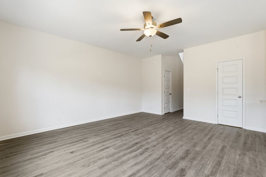 Representative unfurnished interior of a home built from the The Stacy by RTS Homes in Grand Reserve, Hinesville (Image 17). Representative unfurnished interior of a home built from the The Stacy by RTS Homes in Grand Reserve, Hinesville (Image 17).