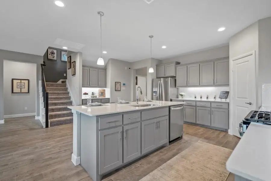 Furnished interior view inside a new home in Bluestem, Rhome (Image 17).