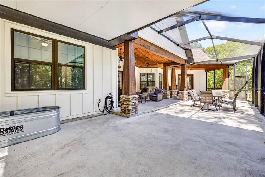 Exterior details and patio area of a home in , Dade City (Image 28).