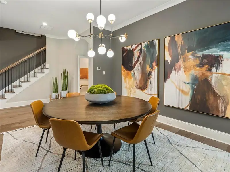 Furnished interior view inside a new home in Laurel View, Suwanee (Image 12).