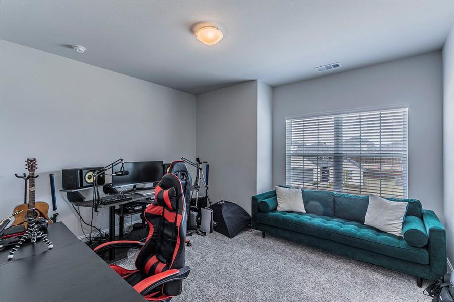 View of carpeted office space View of carpeted office space