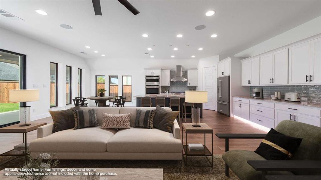 Furnished interior view inside a new home in North Sky 55', Celina (Image 7).