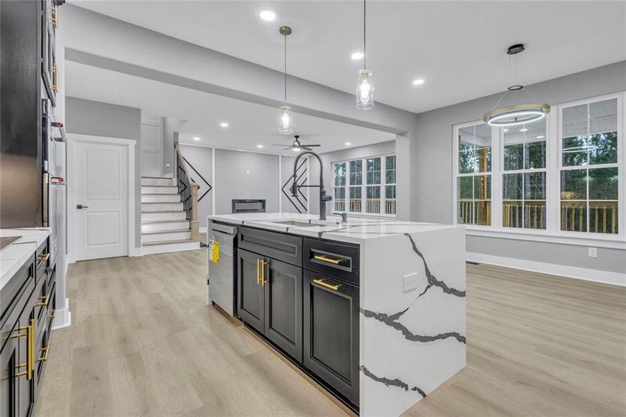 Furnished interior view inside a new home in , Fairburn (Image 18).