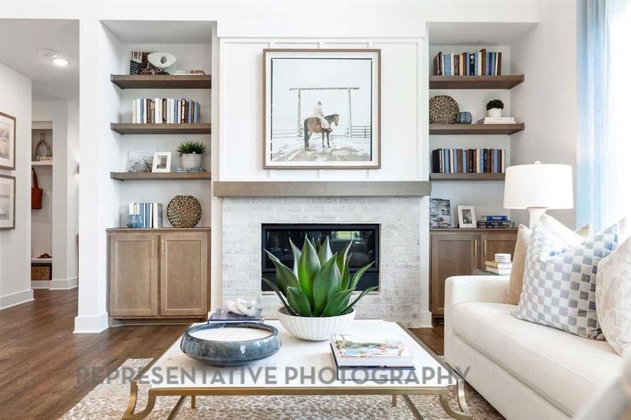 Furnished interior view inside a new home in Sonoma Verde: 60ft. lots, McLendon-Chisholm (Image 35).