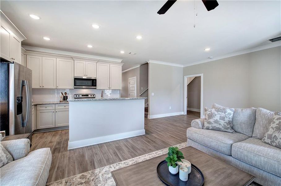 Furnished interior view inside a new home in , Cartersville (Image 33).