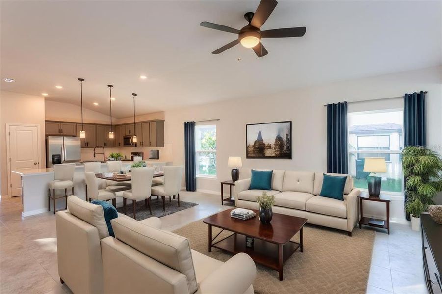 Furnished interior view inside a new home in , Punta Gorda (Image 7).