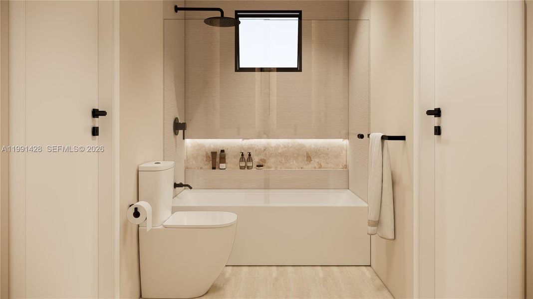 Furnished interior view inside a new home in , Miami (Image 18). Furnished interior view inside a new home in , Miami (Image 18).