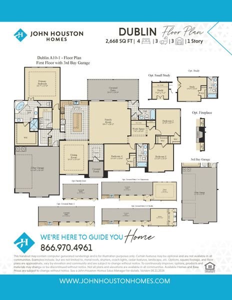 2D floor plan layout for the Dublin by John Houston Homes in Hartson Estates - 1 Acre Lots, Midlothian, TX (Image 3). 2D floor plan layout for the Dublin by John Houston Homes in Hartson Estates - 1 Acre Lots, Midlothian, TX (Image 3).