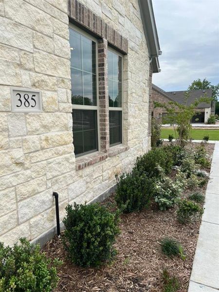 Exterior details and patio area of a home in Fannin Ranch, Leonard (Image 3). Exterior details and patio area of a home in Fannin Ranch, Leonard (Image 3).