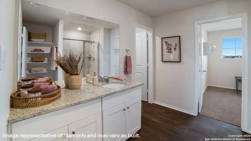 Furnished interior view inside a new home in , San Antonio (Image 11).
