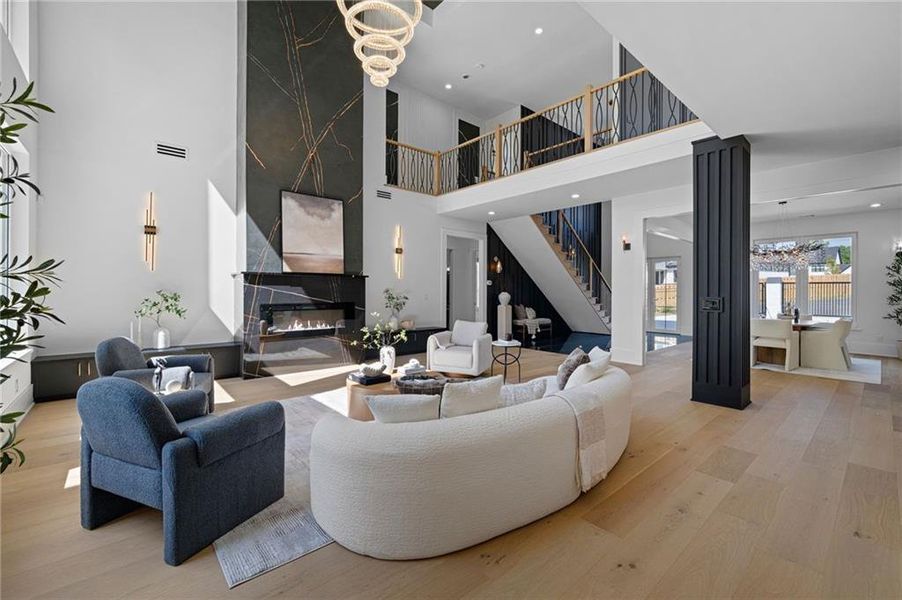 Furnished interior view inside a new home in , Buford (Image 64).