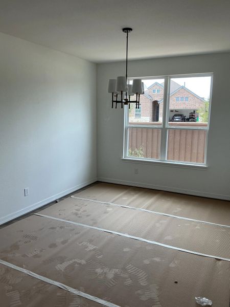 Construction progress- Dining space Construction progress- Dining space