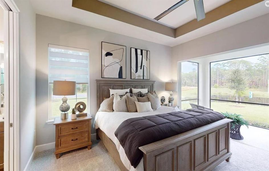 Furnished interior view inside a new home in Plantation Bay, Ormond Beach (Image 7).