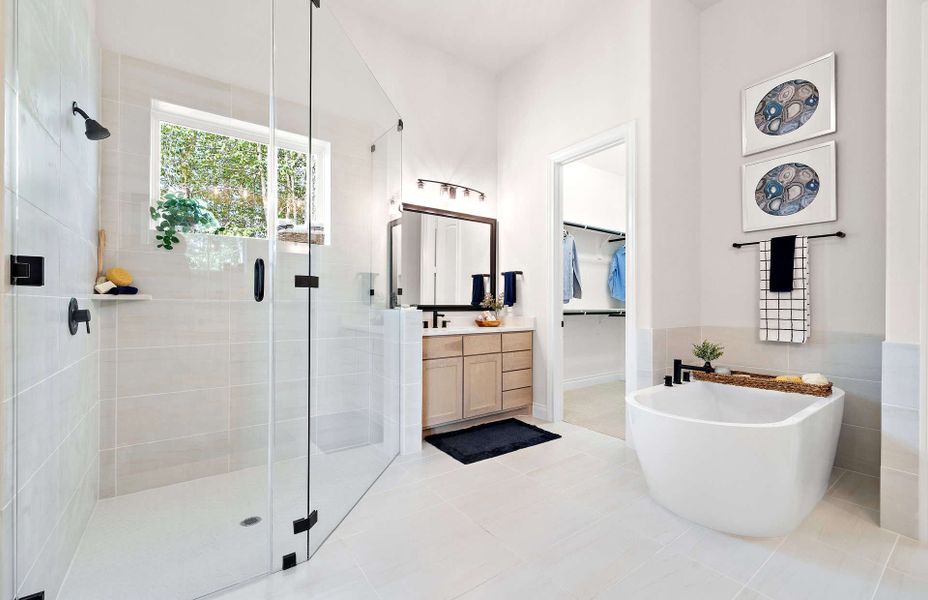 Furnished interior view inside a new home in Artavia 70′, Conroe (Image 31).