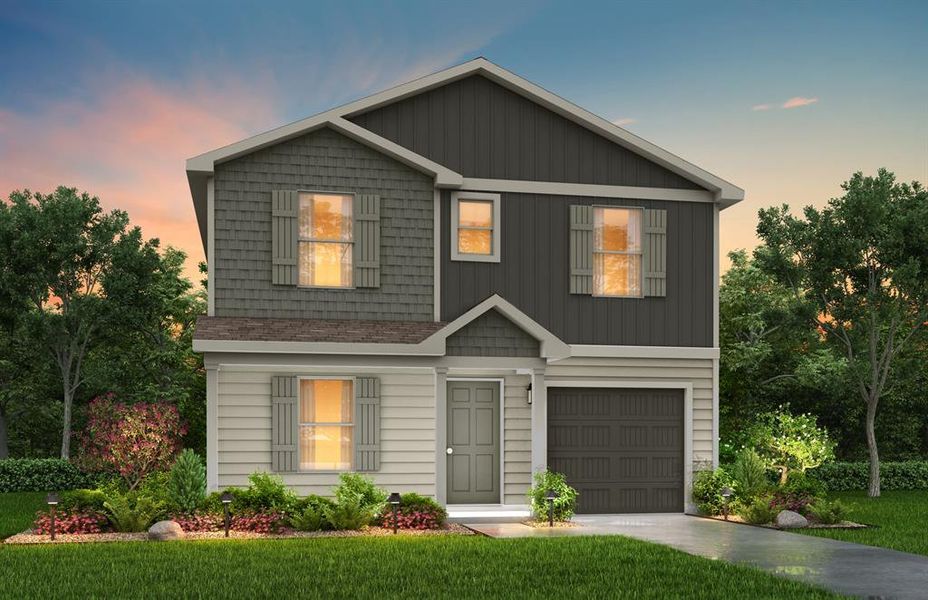 Front exterior of a new home in Heather Heights, Itasca, TX, highlighting curb appeal (Image 1). Front exterior of a new home in Heather Heights, Itasca, TX, highlighting curb appeal (Image 1).